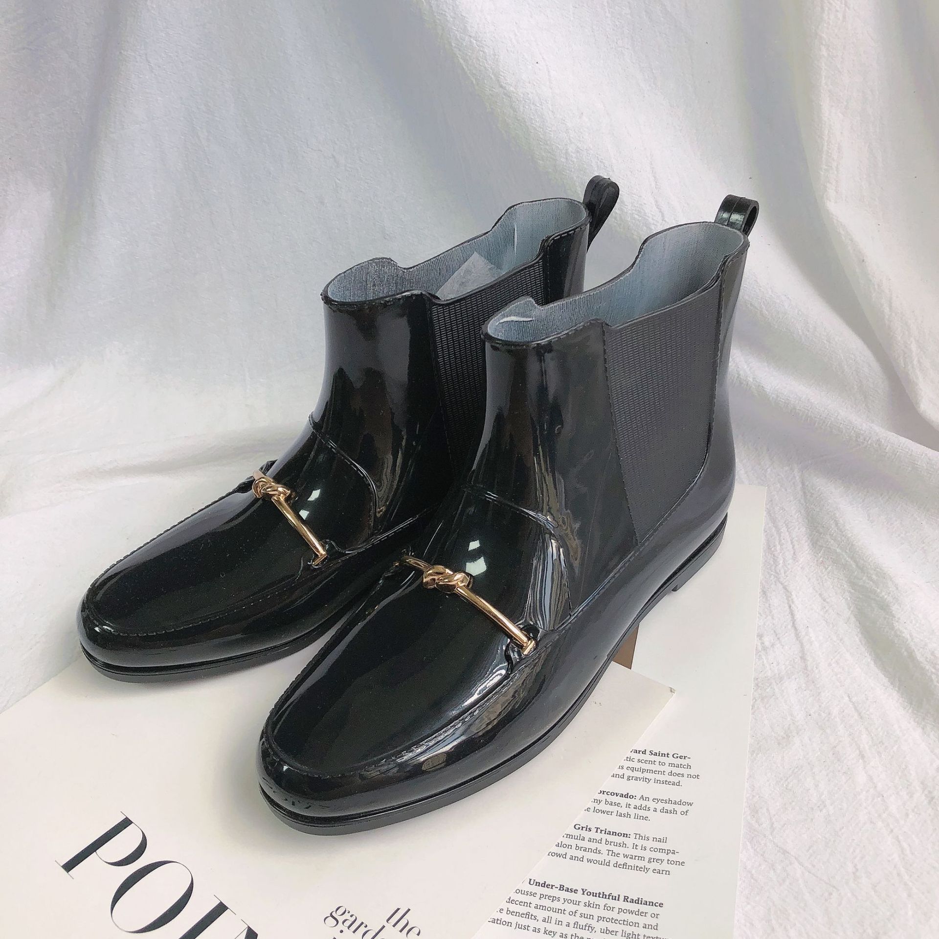New Cross-Border Rain Boots European and American Chelsea Fashion Women's Rain Boots Short Women's Summer Waterproof Anti-Slip Rain Boots Wholesale