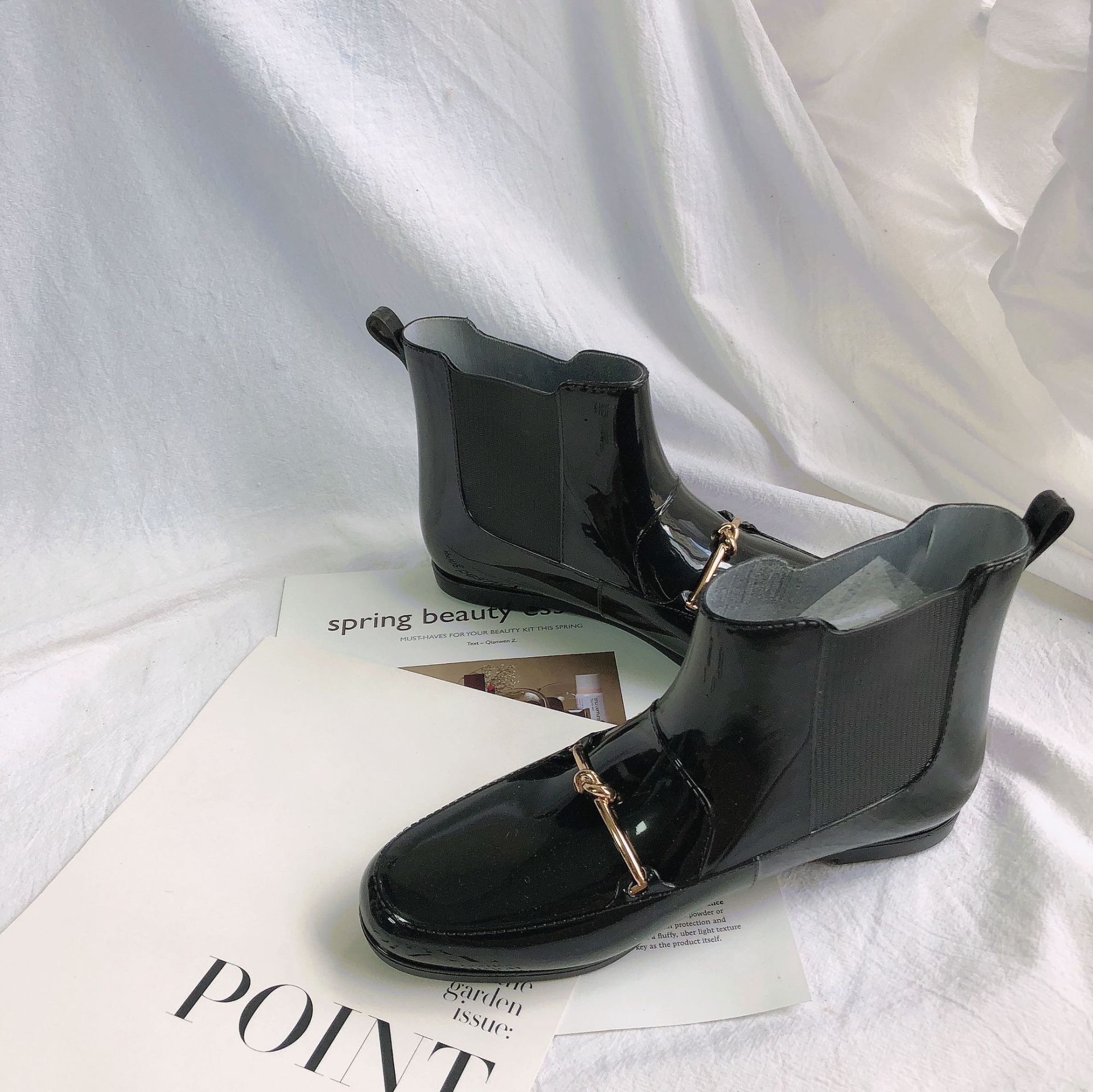 New Cross-Border Rain Boots European and American Chelsea Fashion Women's Rain Boots Short Women's Summer Waterproof Anti-Slip Rain Boots Wholesale