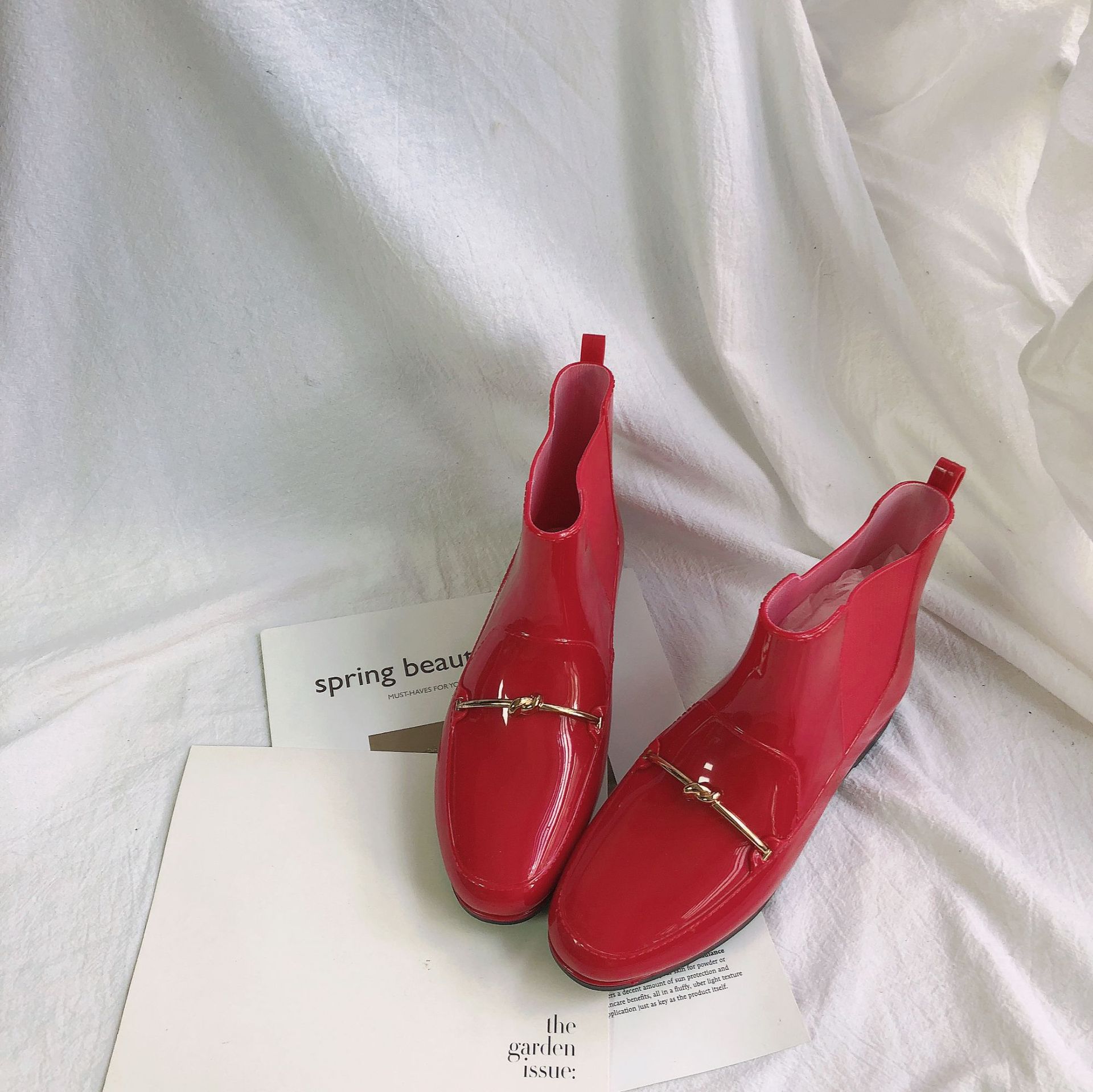 New Cross-Border Rain Boots European and American Chelsea Fashion Women's Rain Boots Short Women's Summer Waterproof Anti-Slip Rain Boots Wholesale