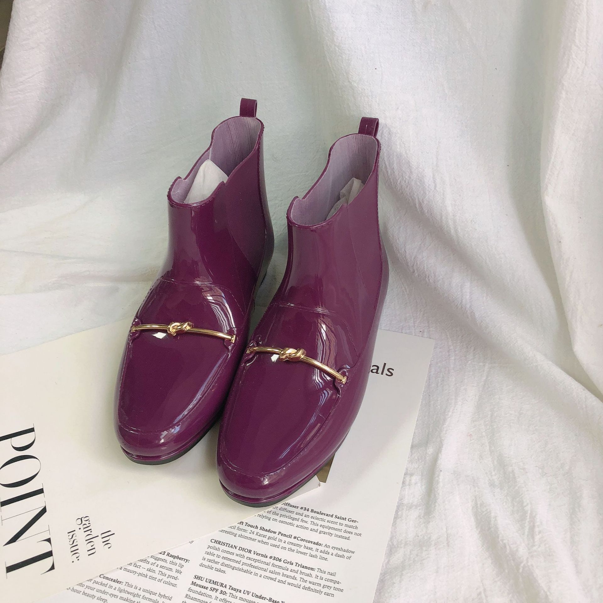 New Cross-Border Rain Boots European and American Chelsea Fashion Women's Rain Boots Short Women's Summer Waterproof Anti-Slip Rain Boots Wholesale