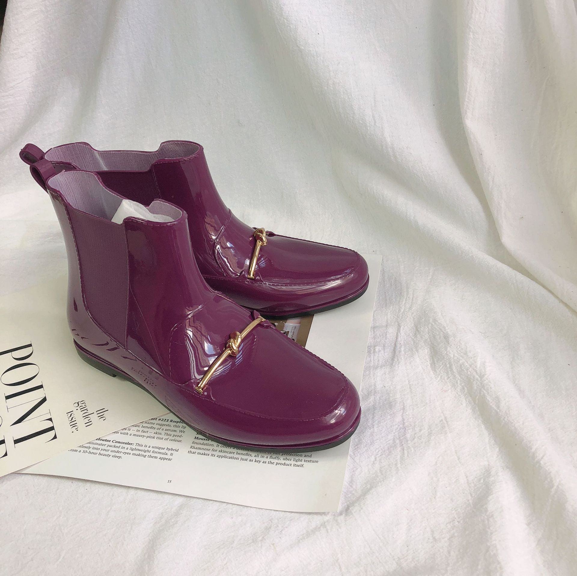 New Cross-Border Rain Boots European and American Chelsea Fashion Women's Rain Boots Short Women's Summer Waterproof Anti-Slip Rain Boots Wholesale