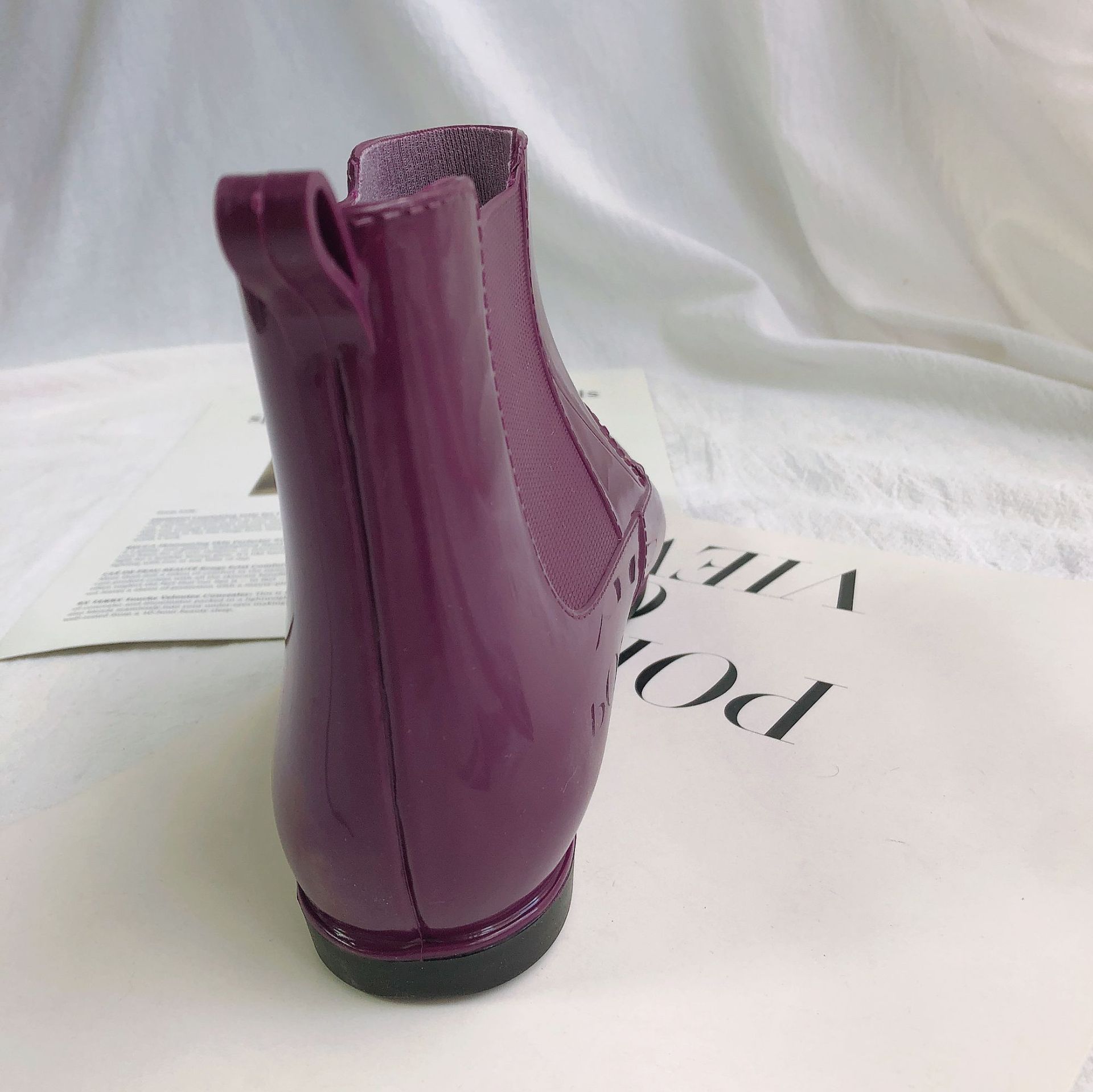 New Cross-Border Rain Boots European and American Chelsea Fashion Women's Rain Boots Short Women's Summer Waterproof Anti-Slip Rain Boots Wholesale