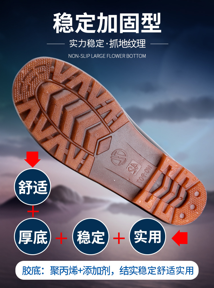 Low Mid-High Tube Men's Thick Heel Rain Boots PVC Outdoor Rain Boots Black Rain Boots Spot Supply Wholesale Low Mid-High Tube Men's Thick Heel Rain Boots PVC Outdoor Rain Boots Black Rain Boots Spot Supply Wholesale