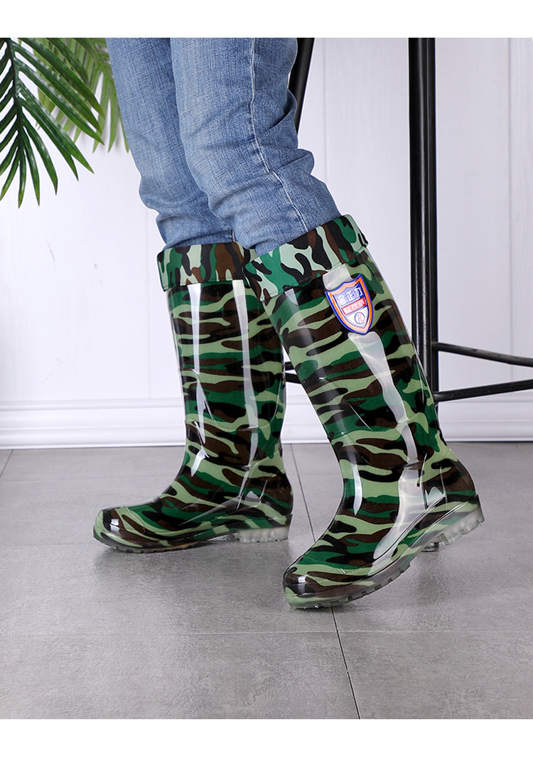 Low Mid-High Tube Men's Thick Heel Rain Boots PVC Outdoor Rain Boots Black Rain Boots Spot Supply Wholesale Low Mid-High Tube Men's Thick Heel Rain Boots PVC Outdoor Rain Boots Black Rain Boots Spot Supply Wholesale