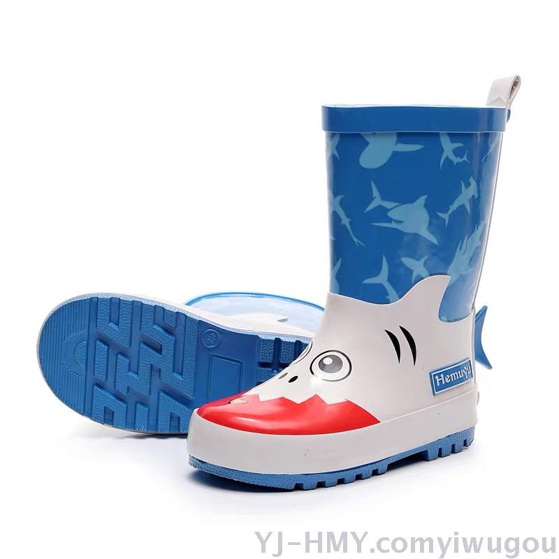 Hemuyu New Rubber Cartoon Children&#039;s Rain Boots Male and Female Students Anti-Slip Rain Boots Factory Direct Sales