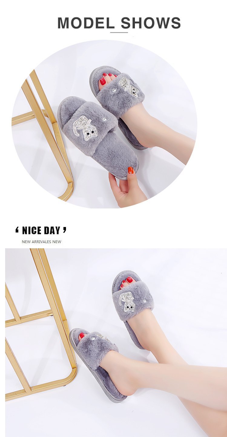 Cotton Slippers Women's Ins Couple's Home Non-Slip Warm Plush Cotton-Padded Shoes Cute Cat Student Korean Style Cotton Slippers Women's Ins Couple's Home Non-Slip Warm Plush Cotton-Padded Shoes Cute Cat Student Korean Style