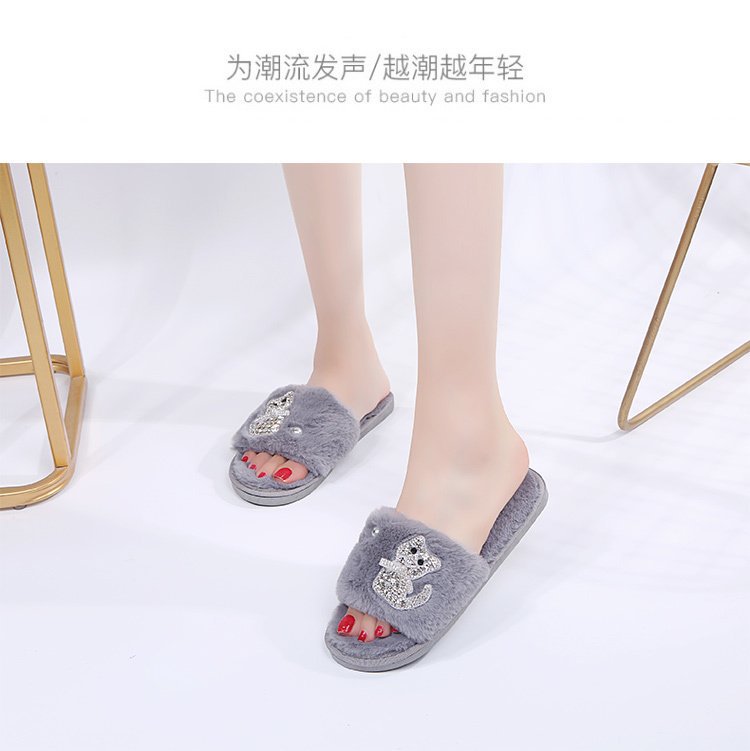 Cotton Slippers Women's Ins Couple's Home Non-Slip Warm Plush Cotton-Padded Shoes Cute Cat Student Korean Style Cotton Slippers Women's Ins Couple's Home Non-Slip Warm Plush Cotton-Padded Shoes Cute Cat Student Korean Style