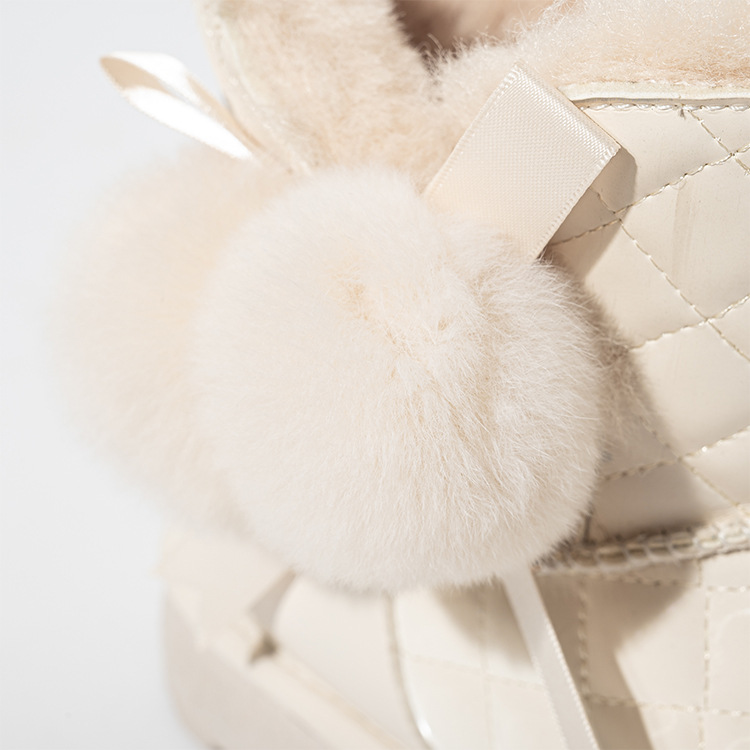 Cotton-Padded Shoes Cross-Border New Arrival Mother&#039;s Shoes Mid-Calf Suede Thickened Warm Snow Women&#039;s round Head Leisure Snow Boots Women