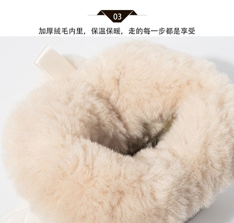Cotton-Padded Shoes Cross-Border New Arrival Mother's Shoes Mid-Calf Suede Thickened Warm Snow Women's round Head Leisure Snow Boots Women