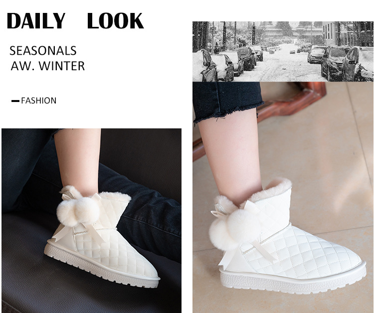 Cotton-Padded Shoes Cross-Border New Arrival Mother's Shoes Mid-Calf Suede Thickened Warm Snow Women's round Head Leisure Snow Boots Women