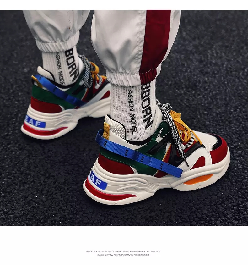 Winter cotton-padded shoes macy's with a velvet Korean version of men's shoes sneakers