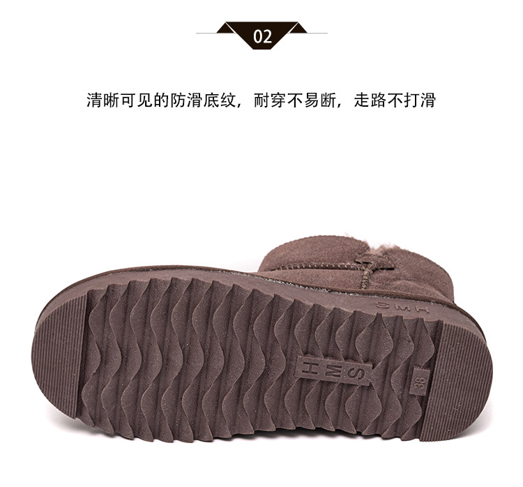 Women's Cotton-Padded Shoes Cross-Border Winter New Korean Style Daily Casual Platform UGG Fleece Lined Padded Warm Keeping Snow Boots for Women