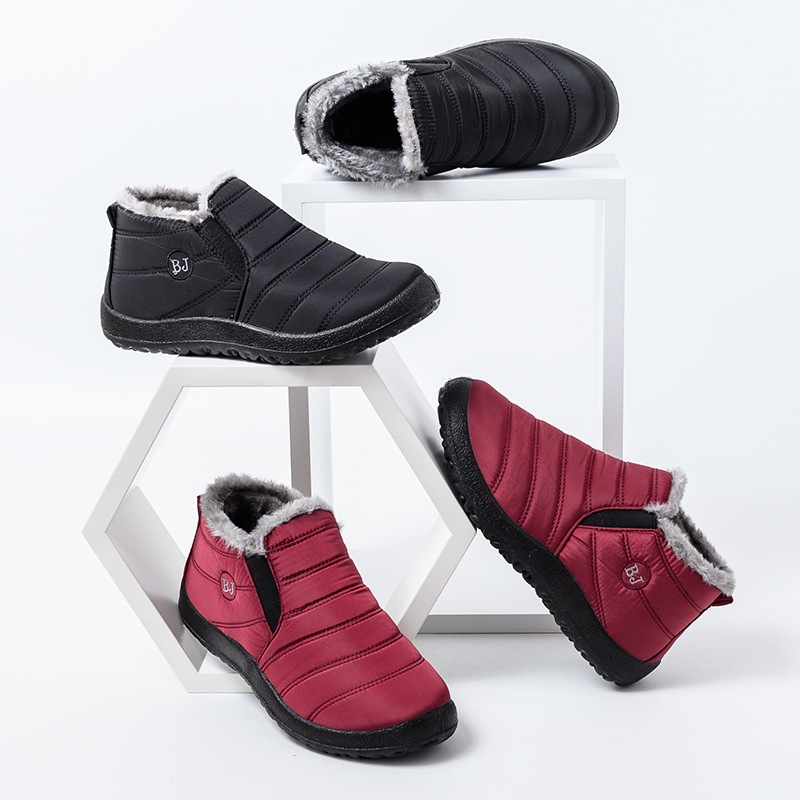 Foreign Trade Shoes Women&#039;s Cross-Border Winter Insulated Cotton-Padded Shoes Soft Bottom Traditional Beijing Cotton Shoes Women&#039;s Shoes Men&#039;s Shoes Snow Boots