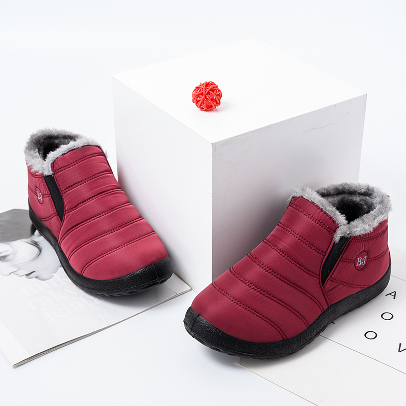 Foreign Trade Shoes Women&#039;s Cross-Border Winter Insulated Cotton-Padded Shoes Soft Bottom Traditional Beijing Cotton Shoes Women&#039;s Shoes Men&#039;s Shoes Snow Boots