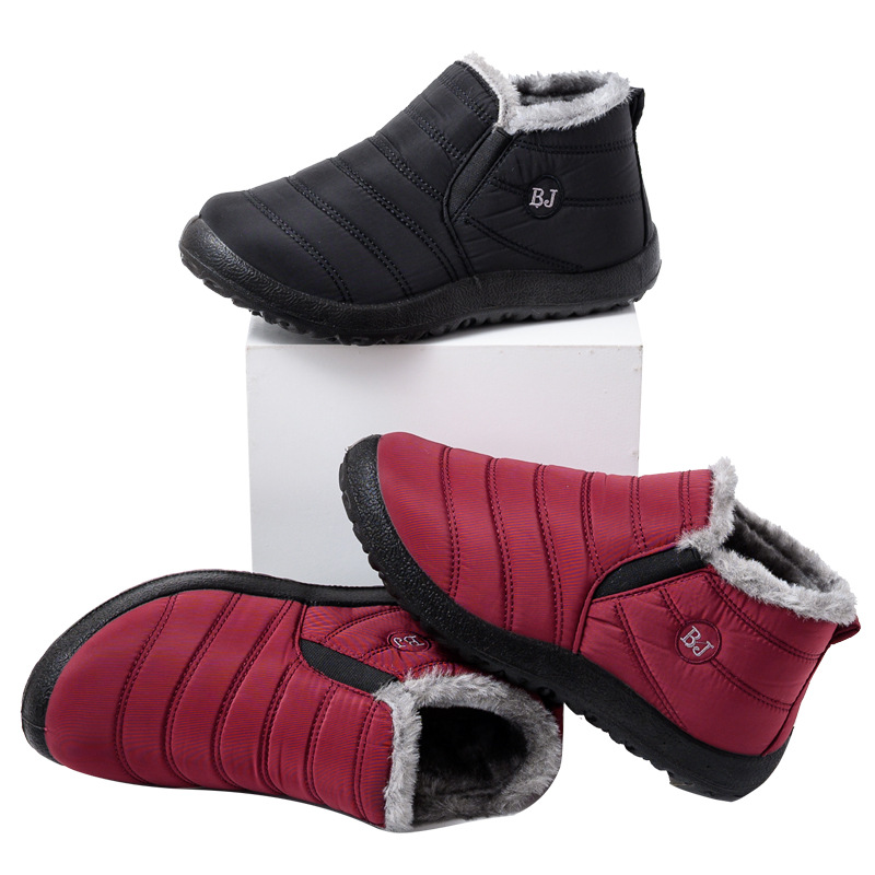 Foreign Trade Shoes Women&#039;s Cross-Border Winter Insulated Cotton-Padded Shoes Soft Bottom Traditional Beijing Cotton Shoes Women&#039;s Shoes Men&#039;s Shoes Snow Boots