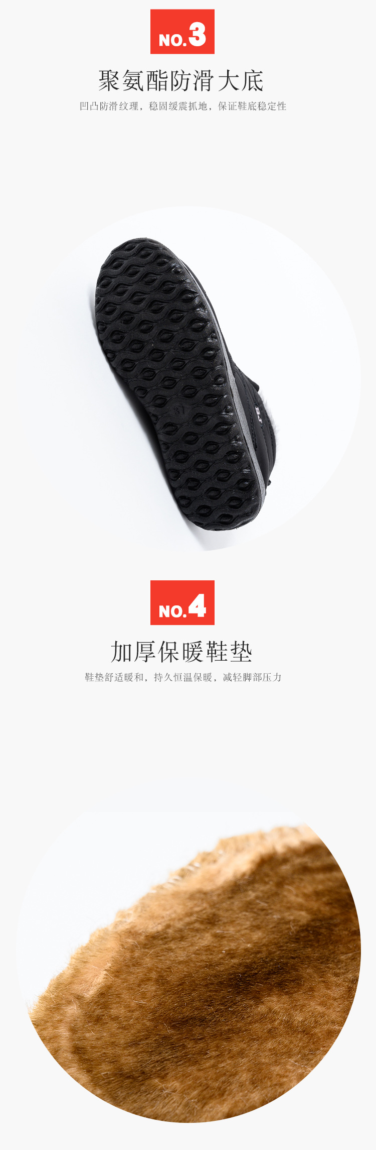Foreign Trade Shoes Women's Cross-Border Winter Insulated Cotton-Padded Shoes Soft Bottom Traditional Beijing Cotton Shoes Women's Shoes Men's Shoes Snow Boots