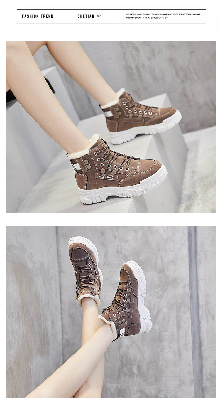 2021 Winter New Korean Style Fleece-Lined Dr. Martens Boots Female Student Insulated Cotton-Padded Shoes All-Matching Ins Thickened Ankle Boots Q3511 2021 Winter New Korean Style Fleece-Lined Dr. Martens Boots Female Student Insulated Cotton-Padded Shoes All-Matching Ins Thickened Ankle Boots Q3511