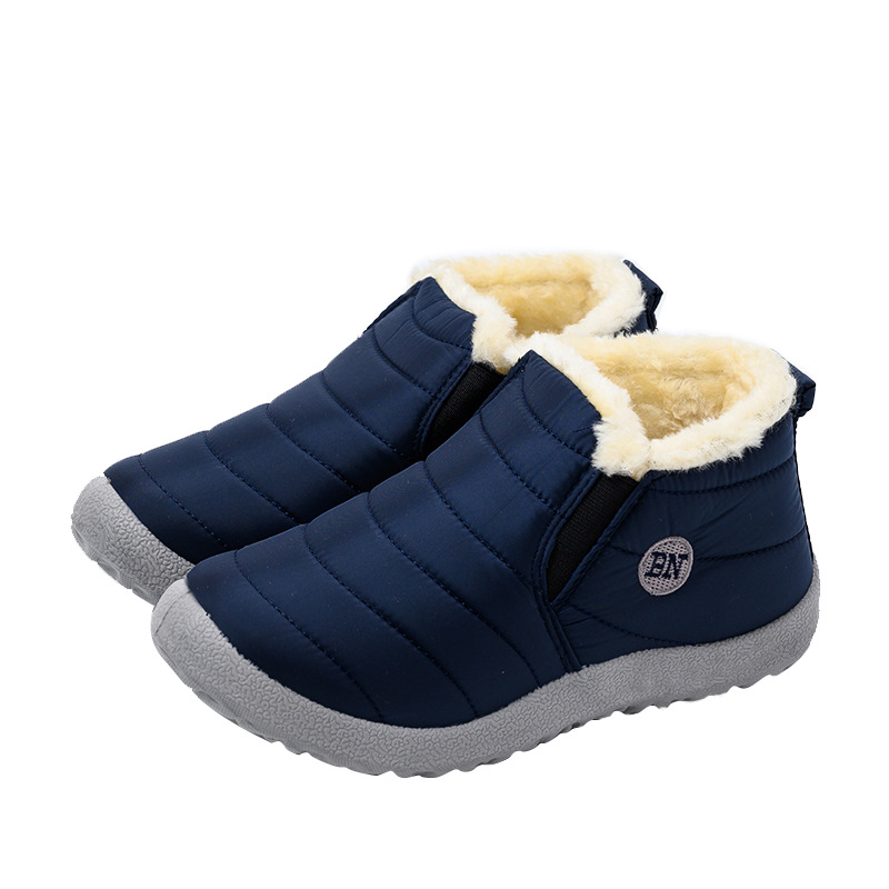 Cross-Border Foreign Trade Snow Boots Women&#039;s Winter Warm with Velvet Short Boots Cotton-Padded Shoes Thickened Flat New Women&#039;s Shoes Waterproof Non-Slip
