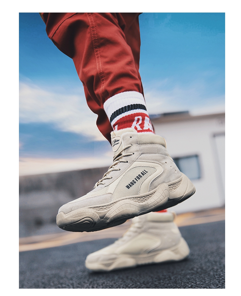 Winter cotton-padded shoes with velvety men's shoes high top shoes sneakers men's shoes tide shoes coconut