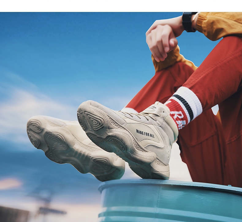 Winter cotton-padded shoes with velvety men's shoes high top shoes sneakers men's shoes tide shoes coconut