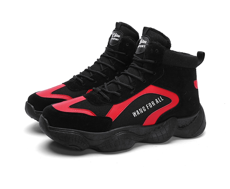 Winter cotton-padded shoes with velvety men's shoes high top shoes sneakers men's shoes tide shoes coconut