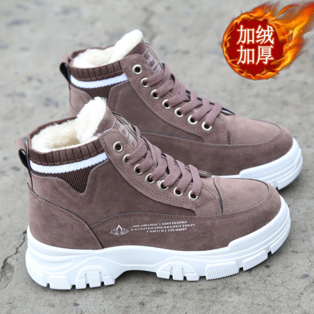 Women's Cotton-Padded Shoes Winter 2020 New Fashion Shoes Fleece-Lined Warm Martin Boots High-Top Shoes Female Students Platform Snow Boots Women's Cotton-Padded Shoes Winter 2020 New Fashion Shoes Fleece-Lined Warm Martin Boots High-Top Shoes Female Students Platform Snow Boots