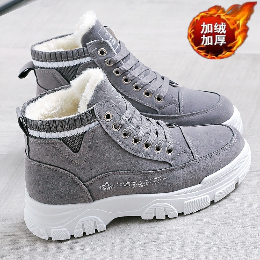 Women's Cotton-Padded Shoes Winter 2020 New Fashion Shoes Fleece-Lined Warm Martin Boots High-Top Shoes Female Students Platform Snow Boots Women's Cotton-Padded Shoes Winter 2020 New Fashion Shoes Fleece-Lined Warm Martin Boots High-Top Shoes Female Students Platform Snow Boots
