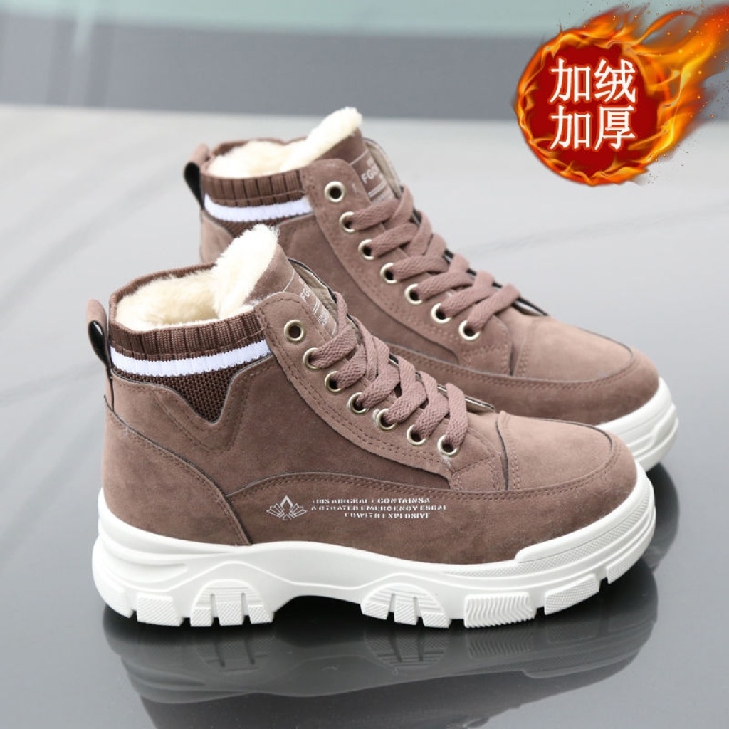 Women's Cotton-Padded Shoes Winter 2020 New Fashion Shoes Fleece-Lined Warm Martin Boots High-Top Shoes Female Students Platform Snow Boots Women's Cotton-Padded Shoes Winter 2020 New Fashion Shoes Fleece-Lined Warm Martin Boots High-Top Shoes Female Students Platform Snow Boots