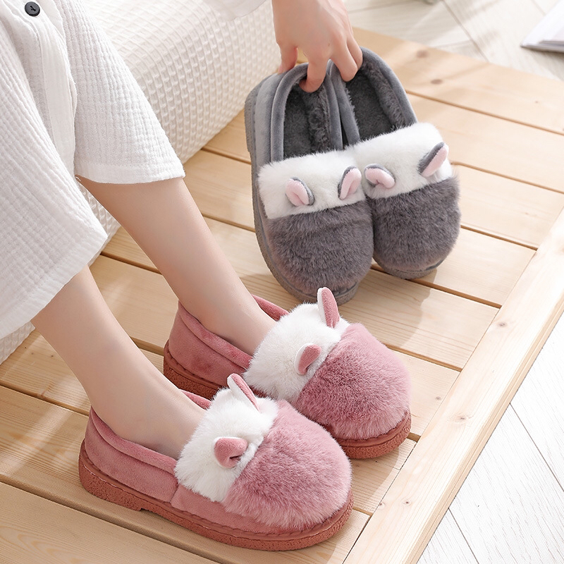 Sheep Ears Rabbit Fur Autumn and Winter Covered Root Indoor and Outdoor Home Cotton Slippers Women's Confinement Shoes Insulated Cotton-Padded Shoes Snow Boots Sheep Ears Rabbit Fur Autumn and Winter Covered Root Indoor and Outdoor Home Cotton Slippers Women's Confinement Shoes Insulated Cotton-Padded Shoes Snow Boots