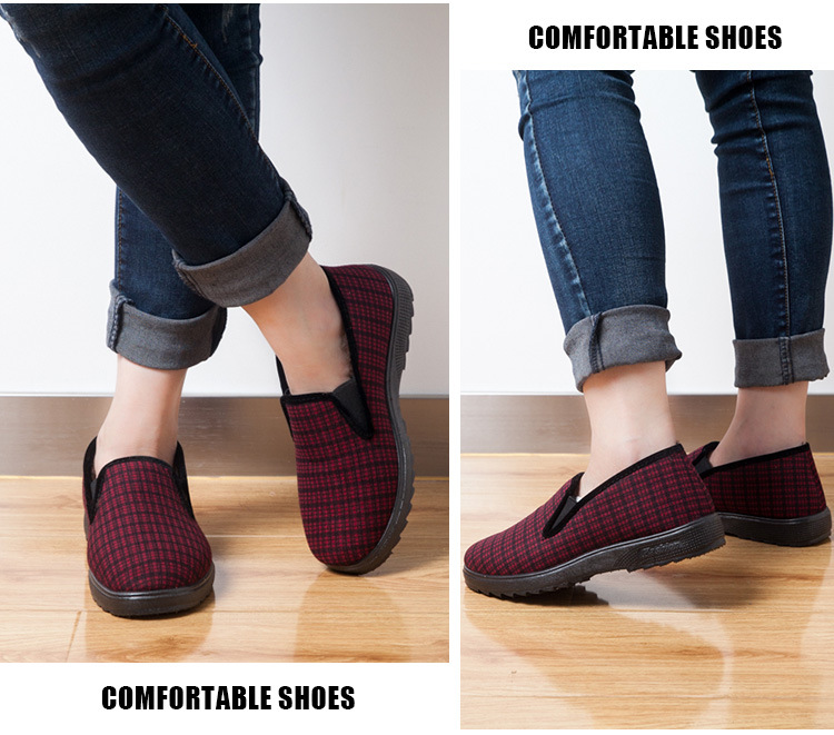 Winter Mother's Cotton Shoes Comfortable Warm Two Cotton Middle-Aged Women's Shoes Elderly Cotton-Padded Shoes Loafers Long-Term Wholesale