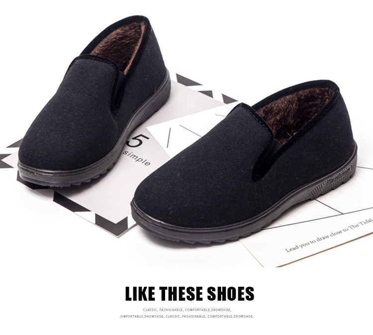 Winter Mother's Cotton Shoes Comfortable Warm Two Cotton Middle-Aged Women's Shoes Elderly Cotton-Padded Shoes Loafers Long-Term Wholesale