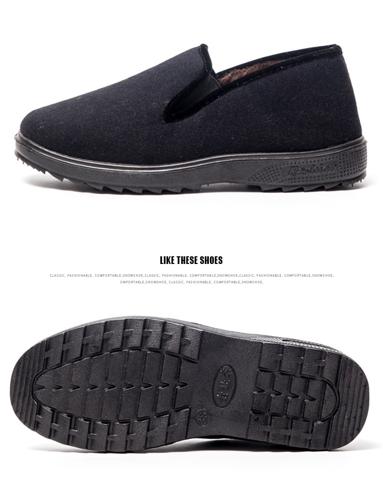 Winter Mother's Cotton Shoes Comfortable Warm Two Cotton Middle-Aged Women's Shoes Elderly Cotton-Padded Shoes Loafers Long-Term Wholesale