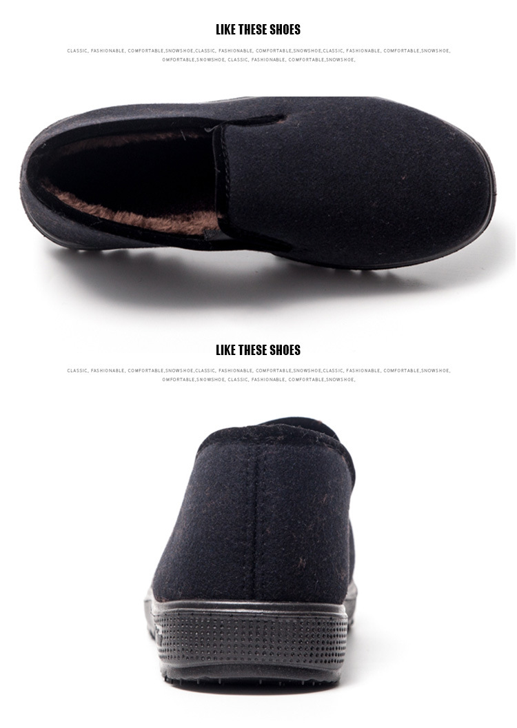 Winter Mother's Cotton Shoes Comfortable Warm Two Cotton Middle-Aged Women's Shoes Elderly Cotton-Padded Shoes Loafers Long-Term Wholesale