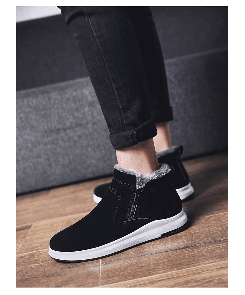 Winter cotton-padded shoes add velvet shoes for men high upper shoes board shoes sneakers for men fashionable shoes