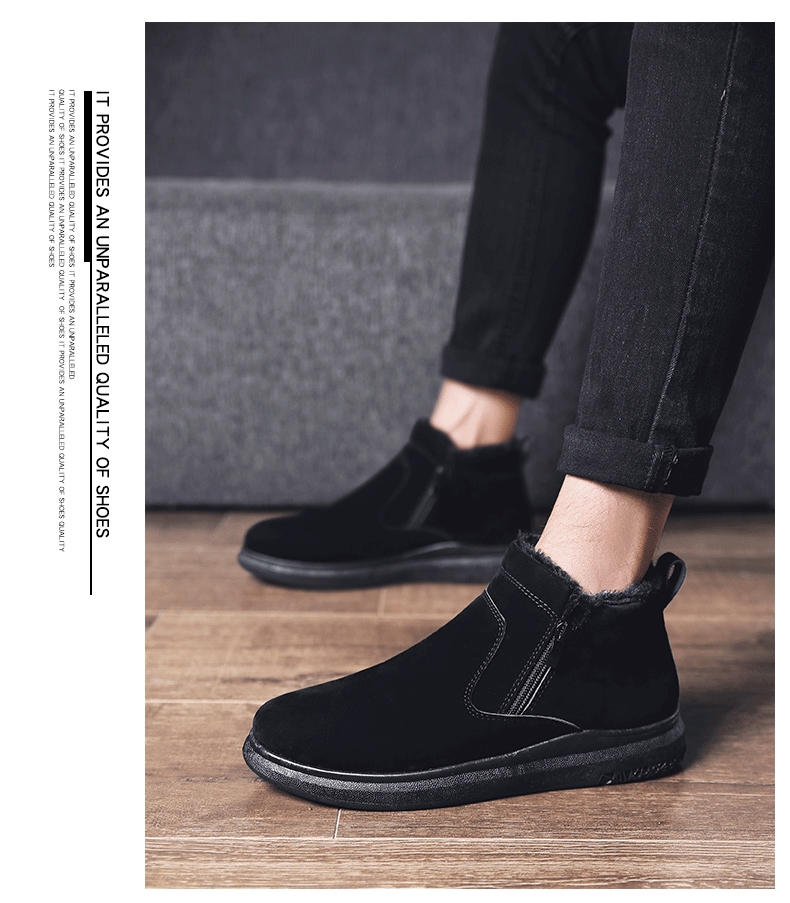 Winter cotton-padded shoes add velvet shoes for men high upper shoes board shoes sneakers for men fashionable shoes