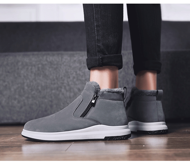 Winter cotton-padded shoes add velvet shoes for men high upper shoes board shoes sneakers for men fashionable shoes