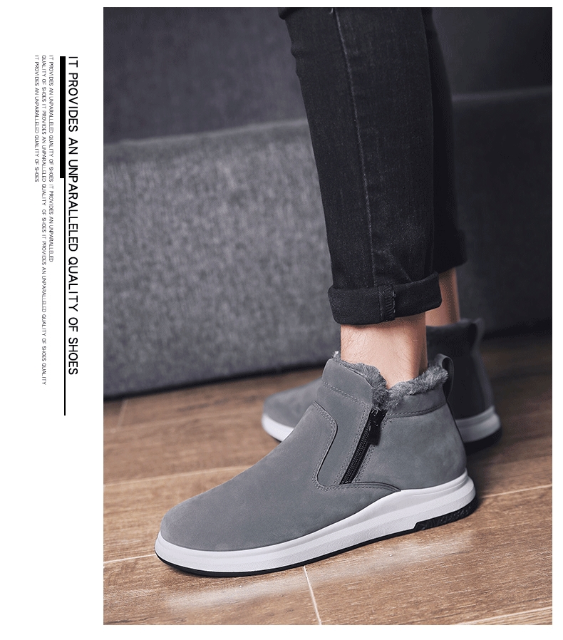 Winter cotton-padded shoes add velvet shoes for men high upper shoes board shoes sneakers for men fashionable shoes