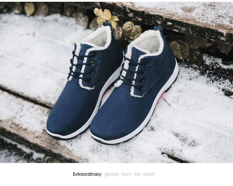 Men's Winter Shoes Fashionable Frosted Boots British Cotton-Padded Shoes Men's 2020 New Winter Fleece-Lined Thickened Men's Shoes