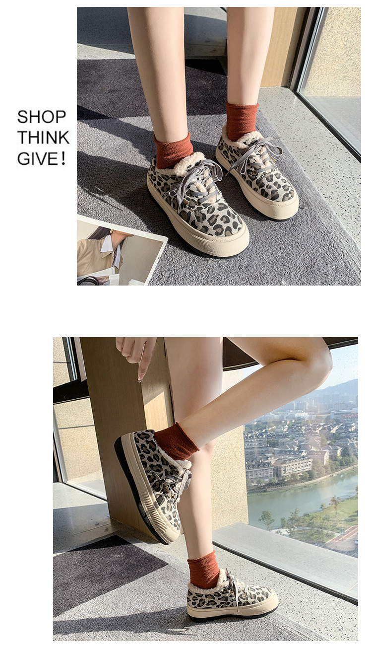 Fleece-Lined Vintage Cotton-Padded Shoes Women's New Korean Style Tied Winter Women's Shoes Fashion Casual Platform Canvas Shoes Fashion