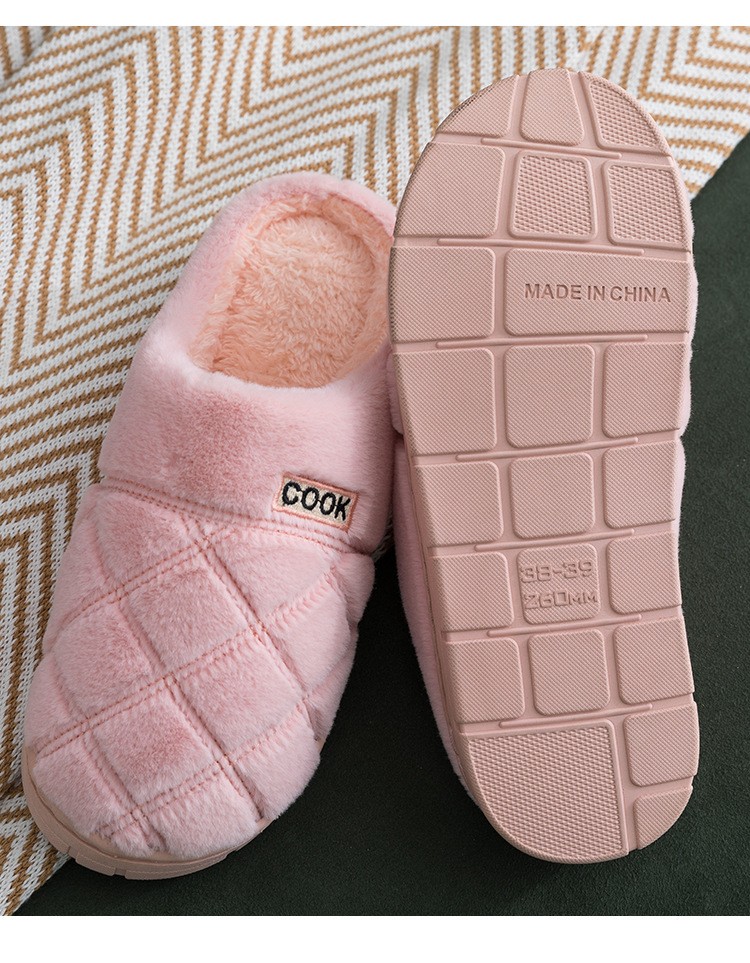 Autumn and Winter Thermal Cotton Slippers Women's Home Non-Slip Wear-Resistant Pineapple Pattern Thermal Home Shoes Flat Heel Spot Cotton Slippers Autumn and Winter Thermal Cotton Slippers Women's Home Non-Slip Wear-Resistant Pineapple Pattern Thermal Home Shoes Flat Heel Spot Cotton Slippers