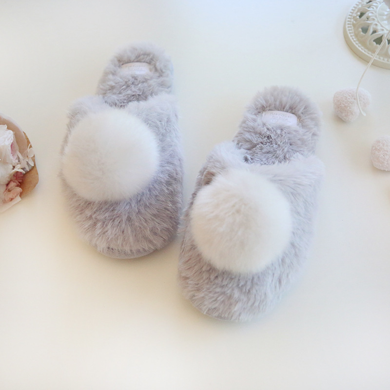 Winter New Home Japanese Cute Warm Cotton Slippers Cartoon Furry Slippers Indoor Home Women&#039;s Cotton-Padded Shoes