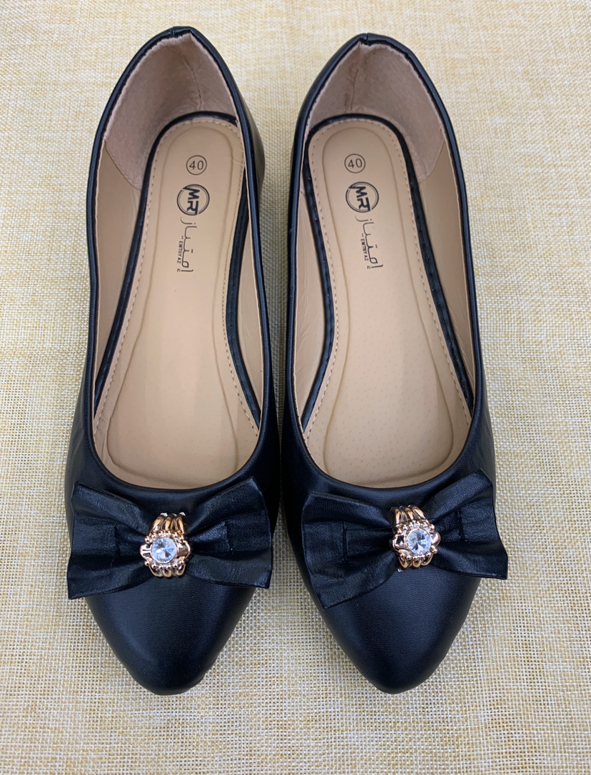 Foreign trade order, 37-42 women's shoes, stock, all black mother shoes, fashion shoes, low heel flat shoes