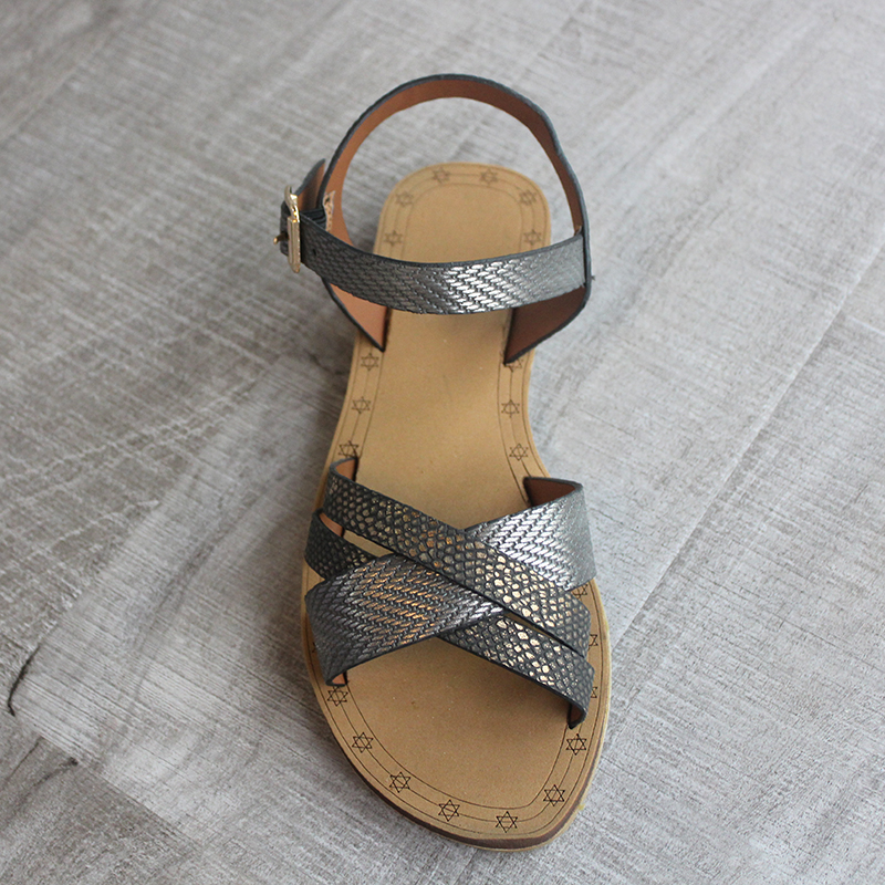 New fashion craft ladies sandals chun-soles flip-flops Roman flat heel cover Roman shoes