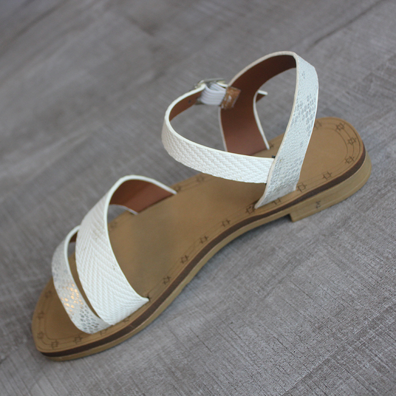 New fashion craft ladies sandals chun-soles flip-flops Roman flat heel cover Roman shoes