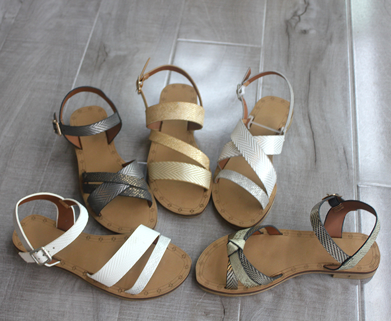 New fashion craft ladies sandals chun-soles flip-flops Roman flat heel cover Roman shoes