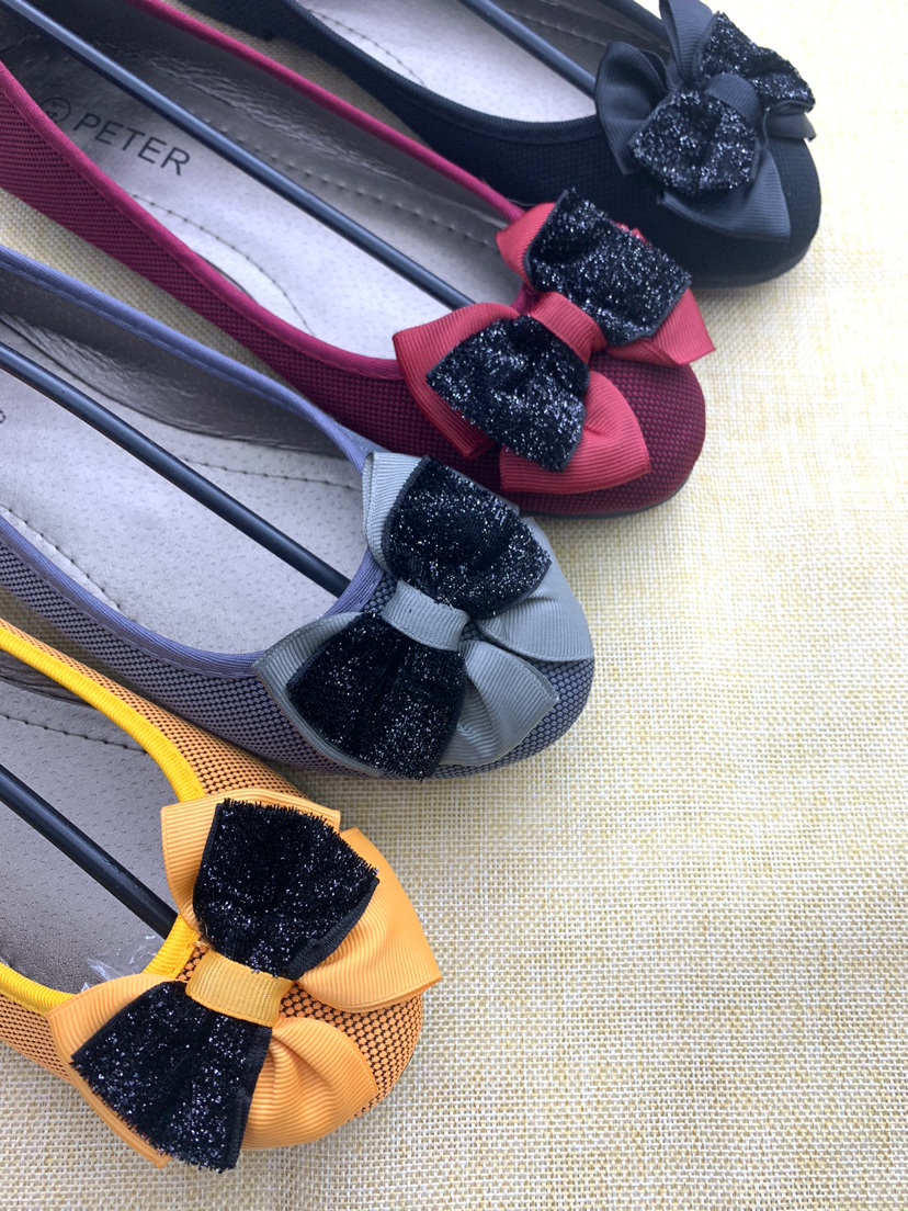 Spot women&#039;s single shoes 37-42 mixed color with size flat shoes low-heel fashion shoes mother shoes are cheap