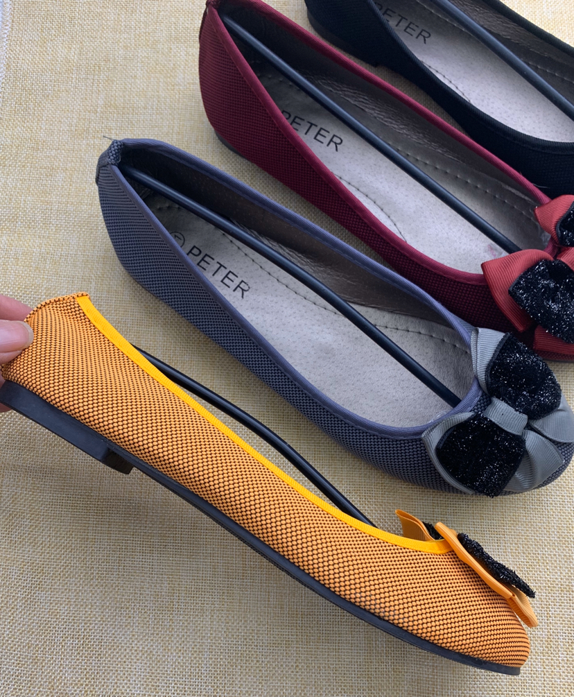 Spot women's single shoes 37-42 mixed color with size flat shoes low-heel fashion shoes mother shoes are cheap