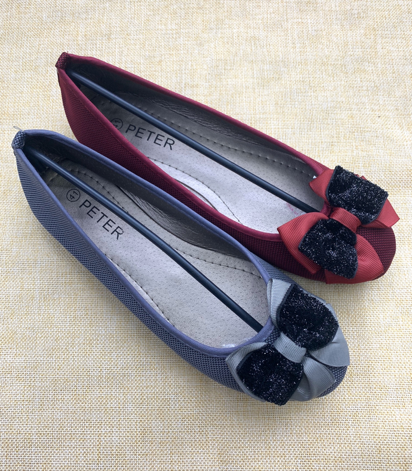 Spot women's single shoes 37-42 mixed color with size flat shoes low-heel fashion shoes mother shoes are cheap