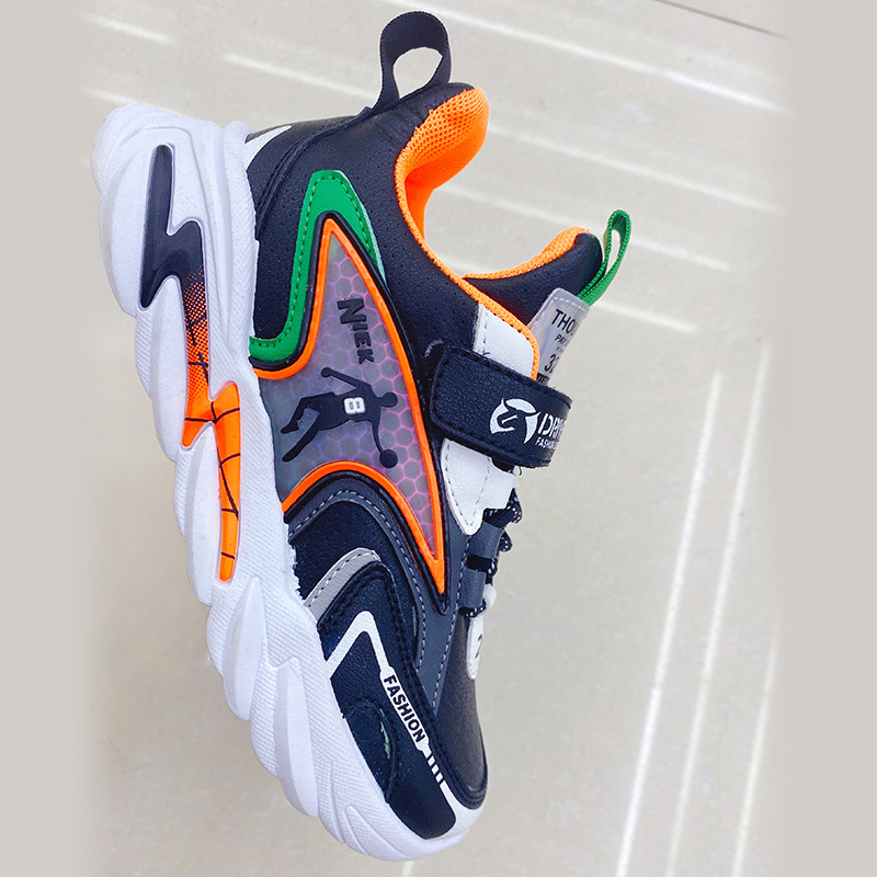Factory Wholesale Spring and Autumn Medium and Large Kids Shoes Girls&#039; Sports Shoes Primary School Students&#039; Travel Shoes Lightweight Children&#039;s Casual Shoes