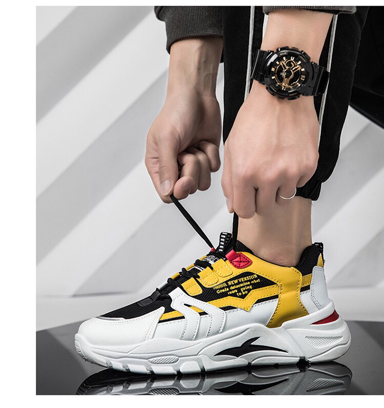 2020 Spring Korean Sports Shoes Trendy All-Match Men&#039;s Shoes Platform Running Shoes
